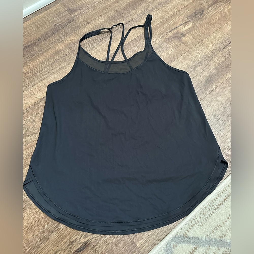 Lululemon Anew Strap Tank Black Mesh